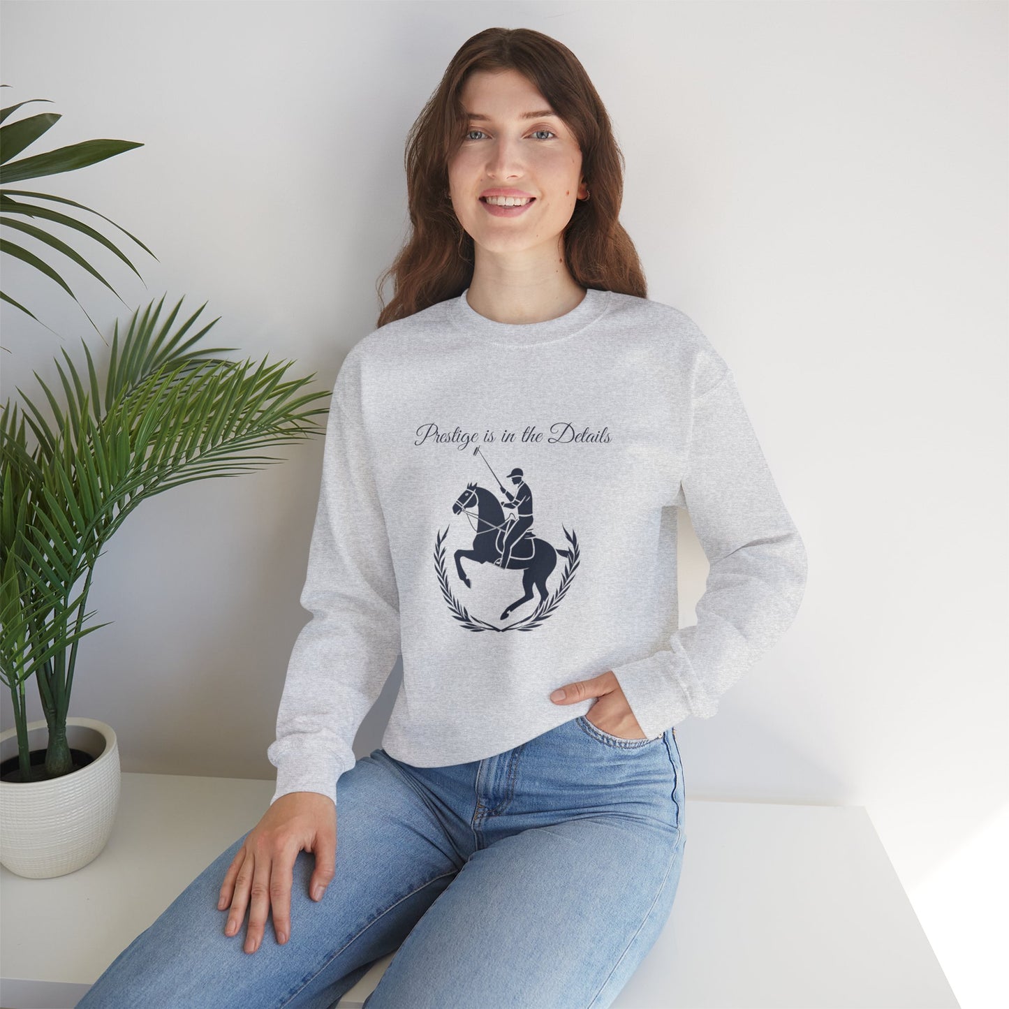 Preppy Crewneck Sweatshirt